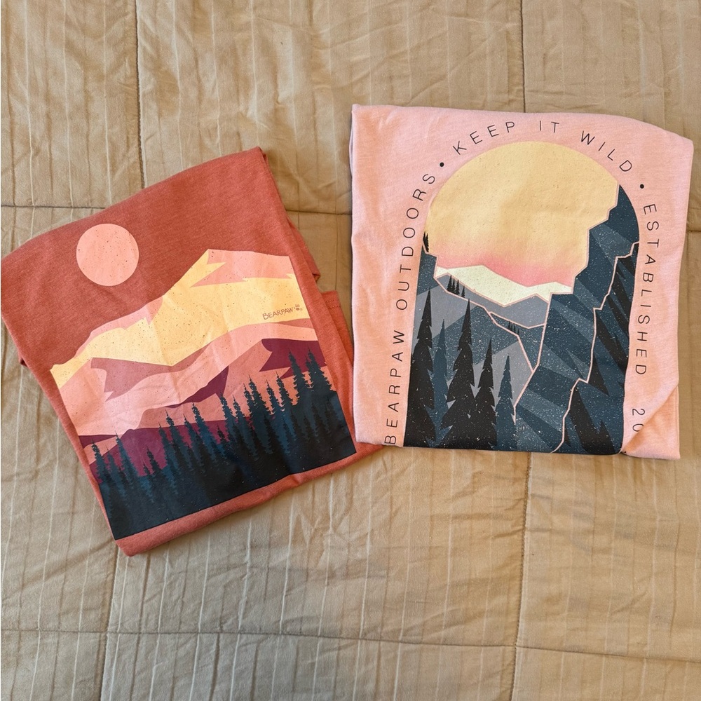 BearPaw Graphic Mountain T-Shirts